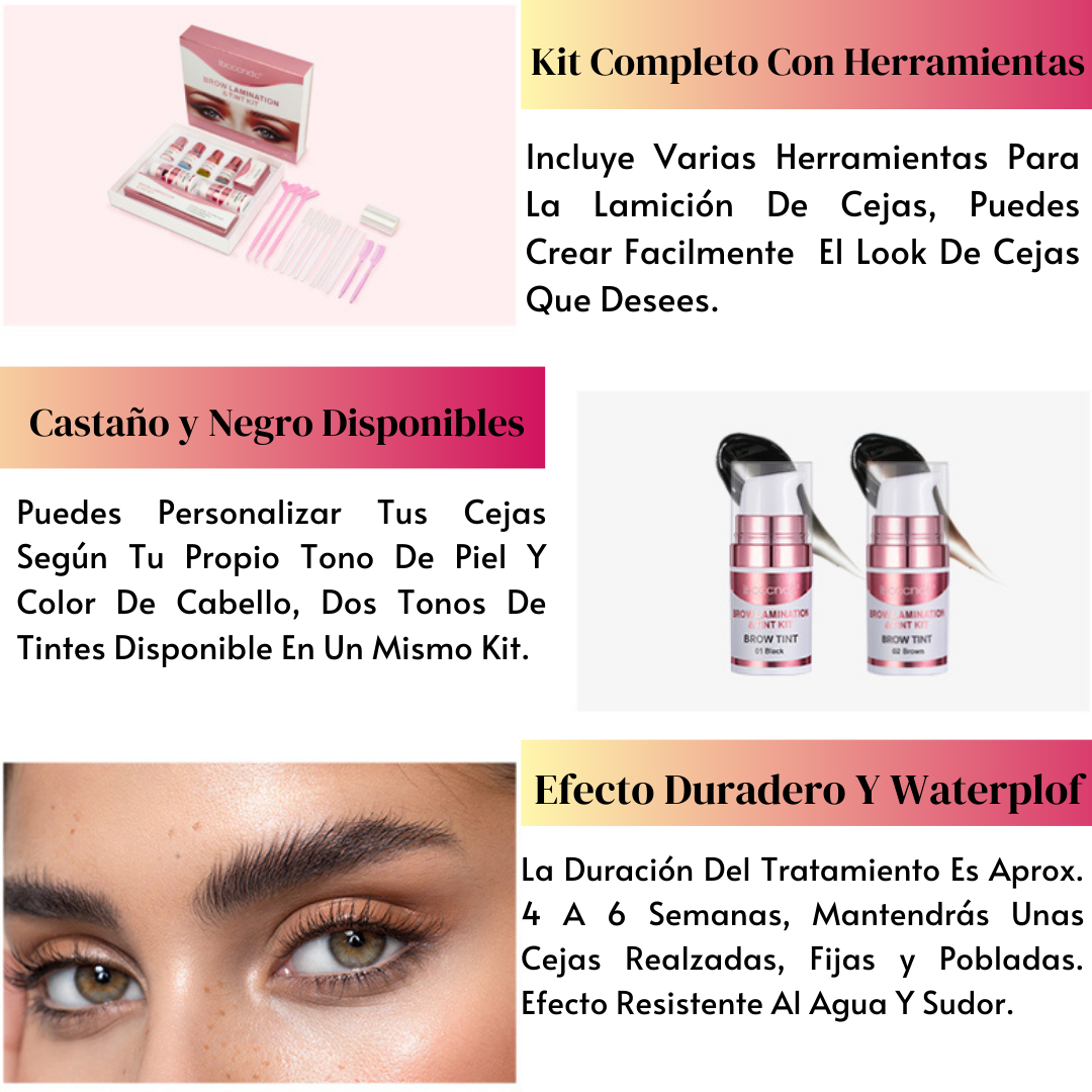 Kit Laminación y Tintado De Cejas 2en1 - LamiTrend